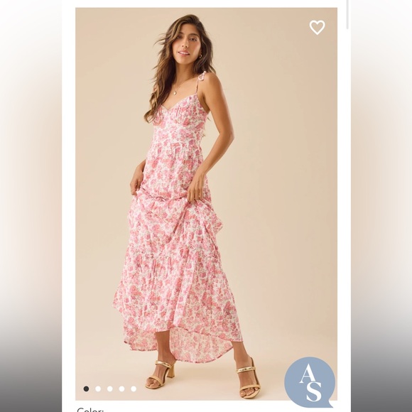 Altar'd State | Dresses | Pink Floral Maxi Dress | Poshmark